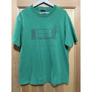 The Office Dundler Mifflin Limitless Paper In A Paperless World Green T-Shirt XL